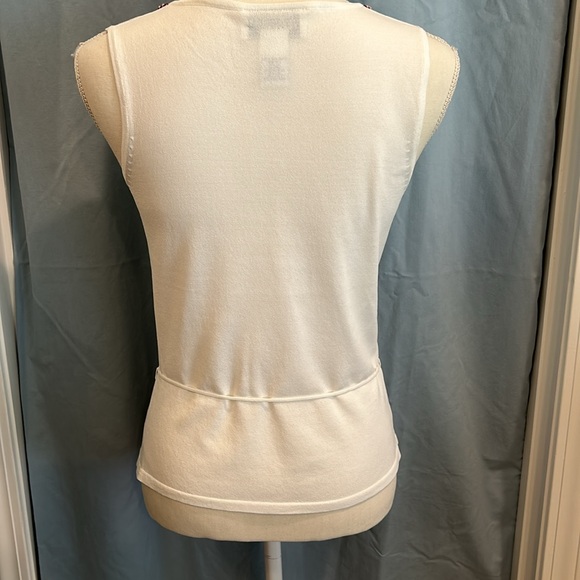 Vintage Bob Mackie Studio size PS sleeveless, beaded top - Picture 3 of 3